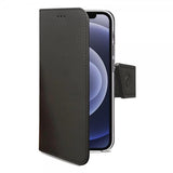 Celly iPhone 12 Pro Max Fodral Wally Wallet Case Svart