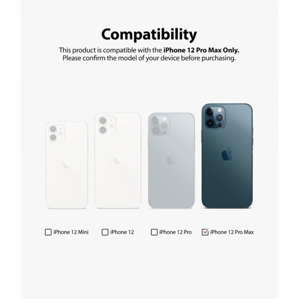 Ringke iPhone 12 Pro Max Kameraskydd Camera Protector Glass 2-pack