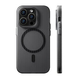 Rvelon iPhone 12 Pro Max Skal Korrugerad MagSafe Svart