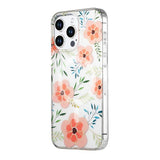 iPhone 12 Pro Max Skal Blommönster MagSafe Rosa