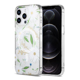 iPhone 12 Pro Max Skal Blommönster MagSafe Vit