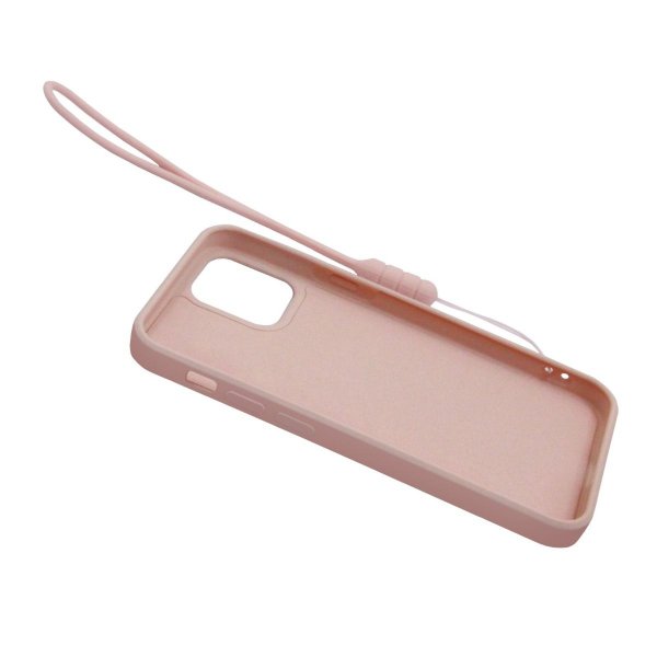 iPhone 12 Pro Max Skal Silikon med Ringhållare Rosa