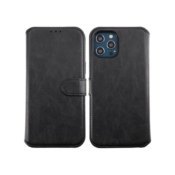 Rvelon iPhone 12 Pro Max Fodral Magnetiskt Avtagbart Skal Svart