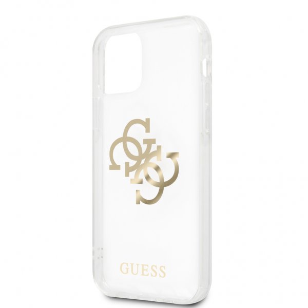 Guess iPhone 12 Pro Max Skal 4G Logo Guld Klar