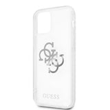 Guess iPhone 12 Pro Max Skal 4G Logo Silver Klar