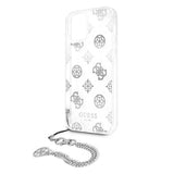 Guess iPhone 12 Pro Max Skal Chain Peony Silver
