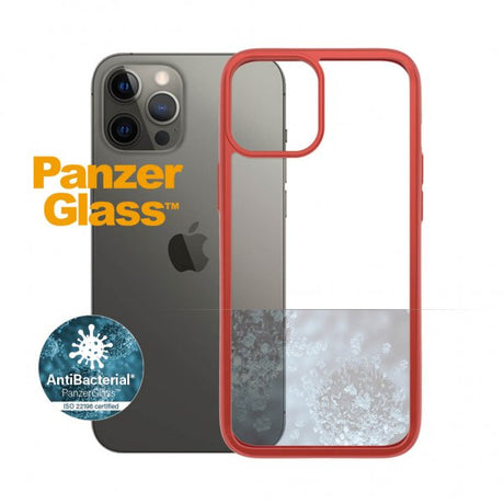 PanzerGlass iPhone 12 Pro Max Skal ClearCase Color Mandarin Red
