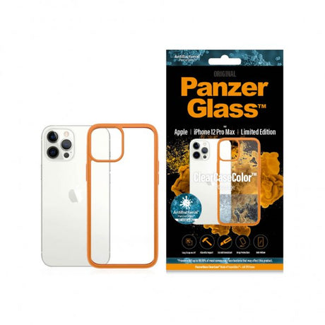 PanzerGlass iPhone 12 Pro Max Skal ClearCase Color PG Orange