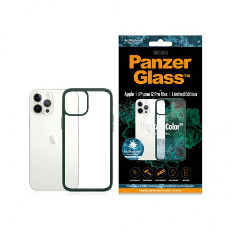 PanzerGlass iPhone 12 Pro Max Skal ClearCase Color Racing Green