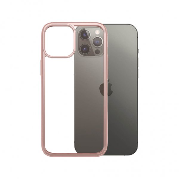 PanzerGlass iPhone 12 Pro Max Skal ClearCase Color Rose Gold