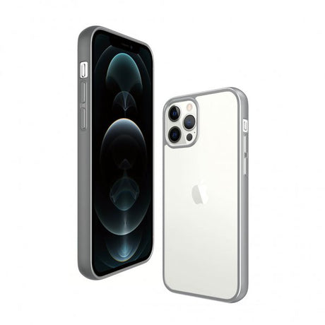 PanzerGlass iPhone 12 Pro Max Skal ClearCase Color Satin Silver