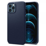 Spigen iPhone 12 Pro Max Skal Liquid Air Navy Blue