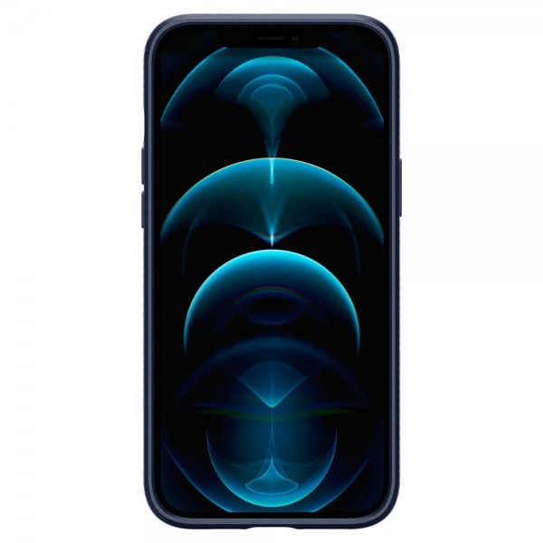Spigen iPhone 12 Pro Max Skal Liquid Air Navy Blue