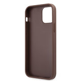 Guess iPhone 12 Pro Max Skal Metal Logo Brun