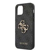 Guess iPhone 12 Pro Max Skal Metal Logo Grå