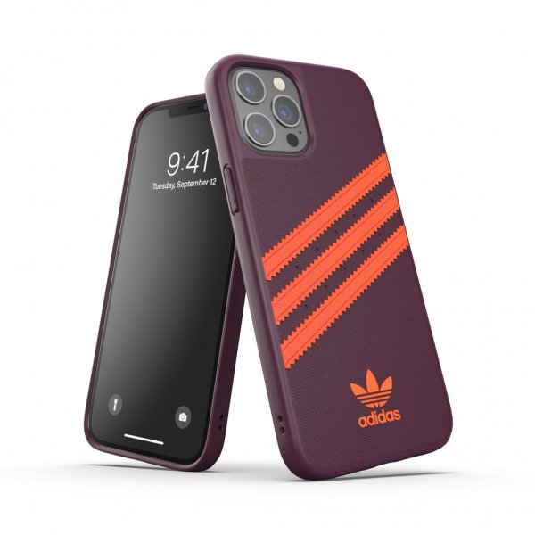 Adidas iPhone 12 Pro Max Skal Moulded Case PU Maroon/Solar Orange