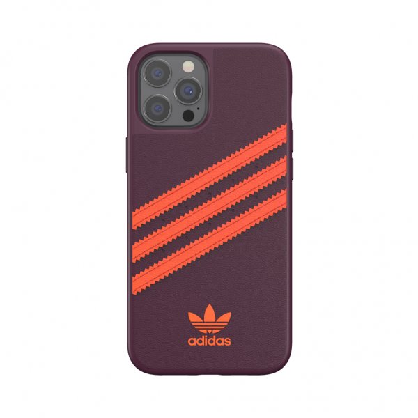 Adidas iPhone 12 Pro Max Skal Moulded Case PU Maroon/Solar Orange