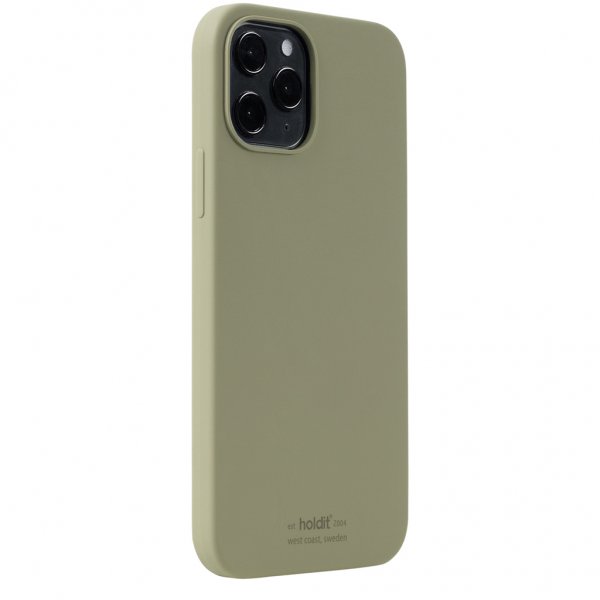 holdit iPhone 12 Pro Max Skal Silikon Khaki Green