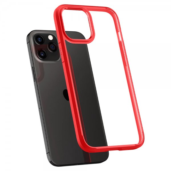 Spigen iPhone 12 Pro Max Skal Ultra Hybrid Röd