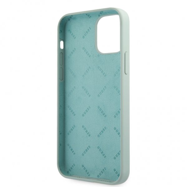 Guess iPhone 12 Pro Max Skal Vintage Silicone Ljusblå