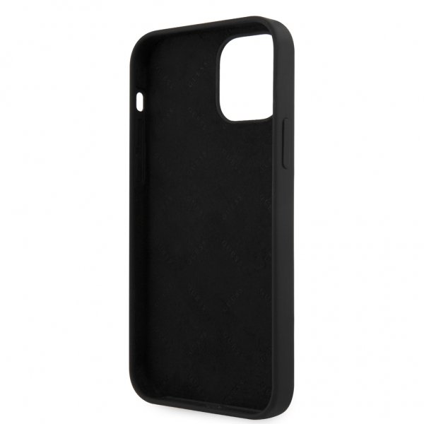 Guess iPhone 12 Pro Max Skal Vintage Silicone Svart