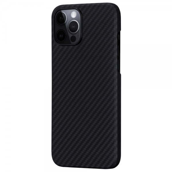 Pitaka iPhone 12/iPhone 12 Pro Skal MagEZ Case Svart/Grå Twill