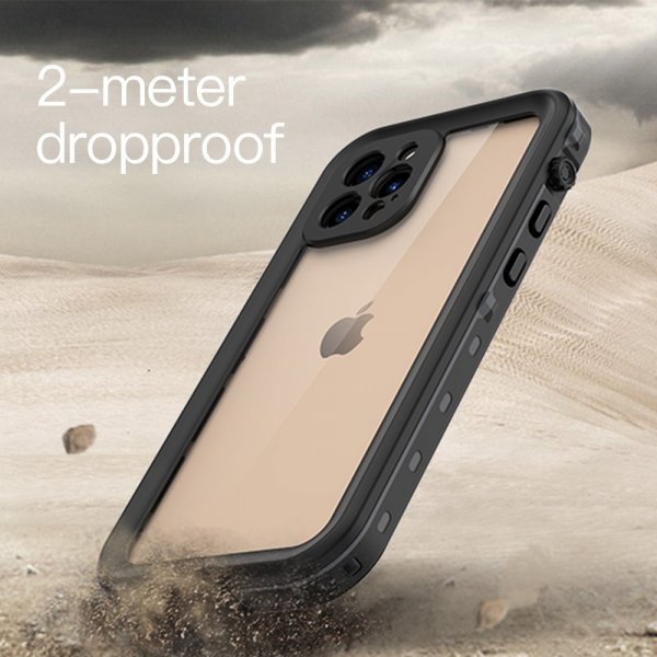 Redpepper iPhone 12 Pro Skal Vattentåligt IP68 Svart