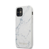 Guess iPhone 12 Mini Skal Marble Cover Vit