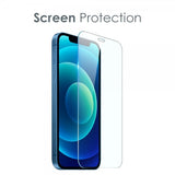 Northjo iPhone 12 Skal med Skärmskydd och Kameraskydd 3-i-1