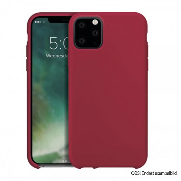 Xqisit iPhone 12 Mini Skal Silicone Case Röd