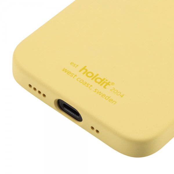 holdit iPhone 12 Mini Skal Silikon Gul