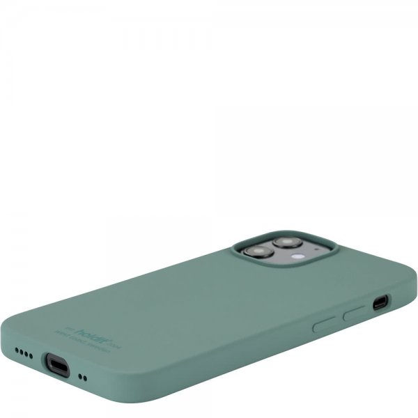 holdit iPhone 12 Mini Skal Silikon Moss Green