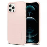 Spigen iPhone 12 Skal Thin Fit Pink Sand