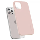 Spigen iPhone 12 Skal Thin Fit Pink Sand