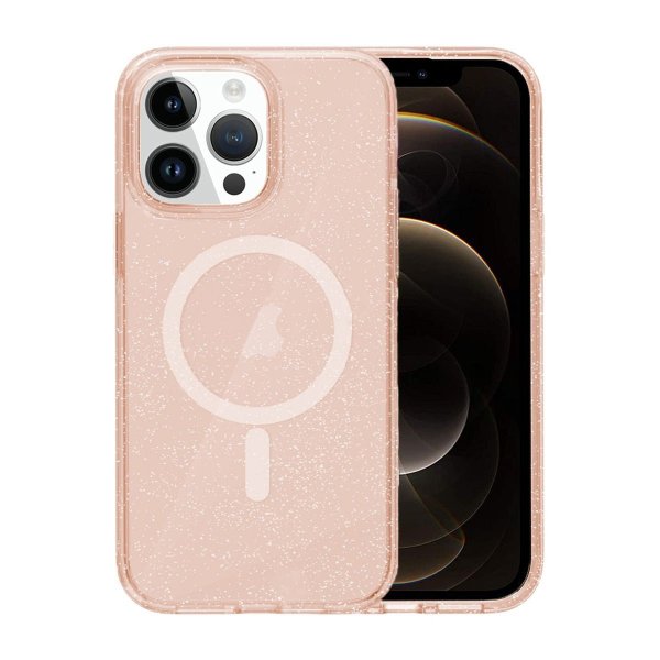 iPhone 12/iPhone 12 Pro Skal Glitter MagSafe Guld