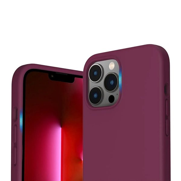 Rvelon iPhone 12/iPhone 12 Pro Skal Silikon Röd