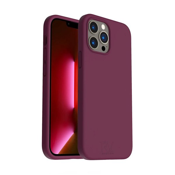 Rvelon iPhone 12/iPhone 12 Pro Skal Silikon Röd