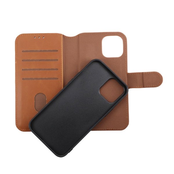 Rvelon iPhone 12/iPhone 12 Pro Fodral Magnetiskt Avtagbart Skal Brun