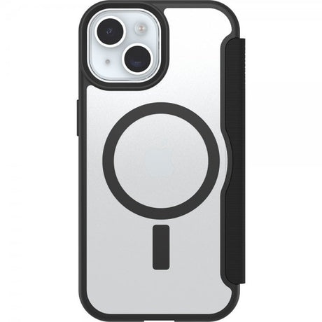 Otterbox iPhone 13/14/15/16e/17e Fodral React Folio MagSafe Black Crystal