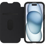 Otterbox iPhone 13/14/15/16e/17e Fodral React Folio MagSafe Black Crystal