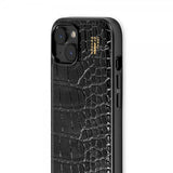 Ideal of Sweden iPhone 13/14/15/16e/17e Skal Vegan Leather Case MagSafe Black Croco