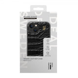 Ideal of Sweden iPhone 13/14/15/16e/17e Skal Vegan Leather Case MagSafe Black Croco