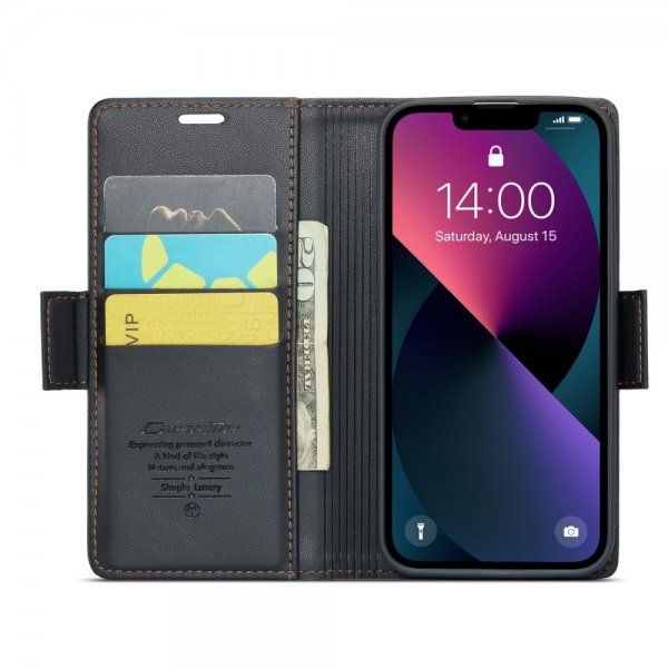 CaseMe iPhone 13 Fodral 023 Series Svart