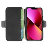 Krusell iPhone 13 Fodral Leather PhoneWallet Svart