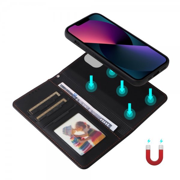 Betopnice iPhone 13 Fodral med Löstagbart Skal 005 Svart