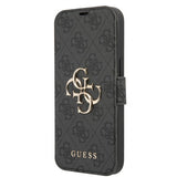Guess iPhone 13 Fodral Metal Logo Grå