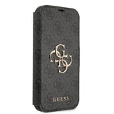 Guess iPhone 13 Fodral Metal Logo Grå