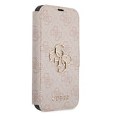 Guess iPhone 13 Fodral Metal Logo Rosa