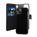 Puro iPhone 13 Fodral Wallet Detachable 2 in 1 Svart