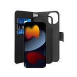 Puro iPhone 13 Fodral Wallet Detachable 2 in 1 Svart